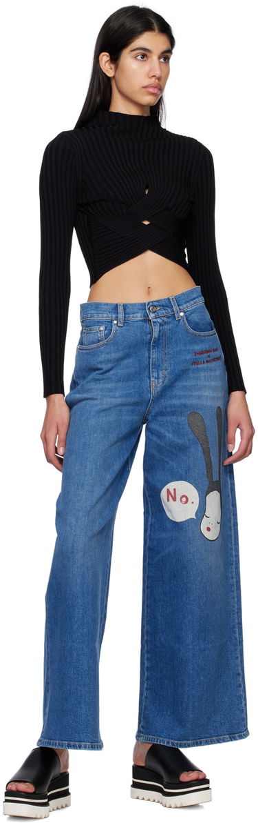 Villapaita Stella McCartney Stella McCartney Criss-Crossing Turtleneck Top Musta | 6K02593S2375, 3