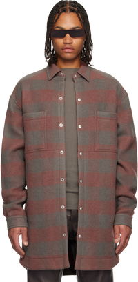 Concordians Oversized Plaid Flannel Overshirt with Chest Pockets