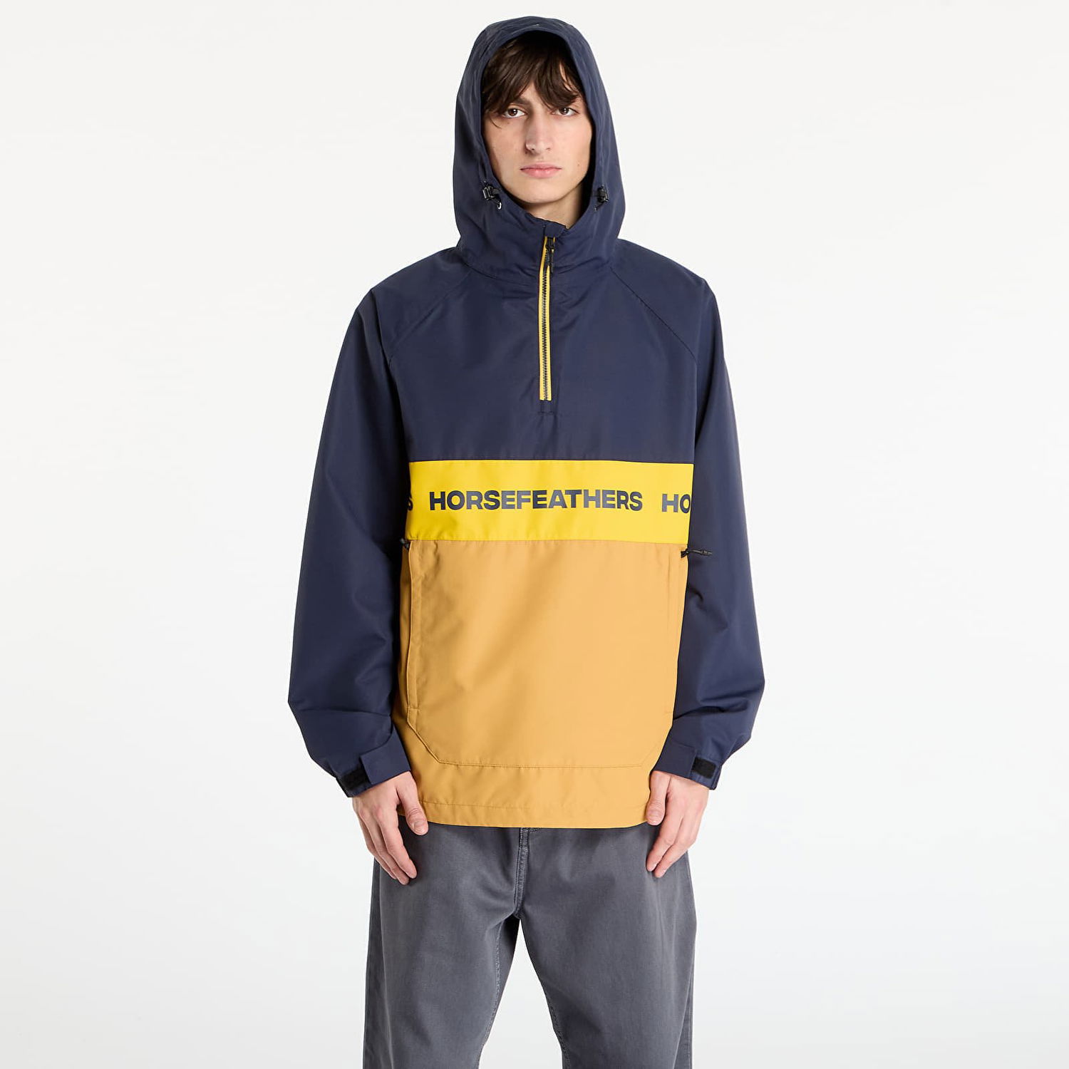 Tuulitakki Horsefeathers Gordie Colorblock Hooded Pullover Jacket Monivärinen | OM322I, 0