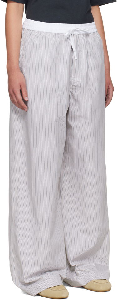 Housut Acne Studios Acne Studios Striped Trousers Valkoinen | CK0128-, 4