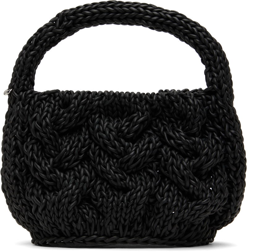 Käsilaukku JW Anderson JW Anderson Small Cable Knit Bag Musta | HB0712-LA0365