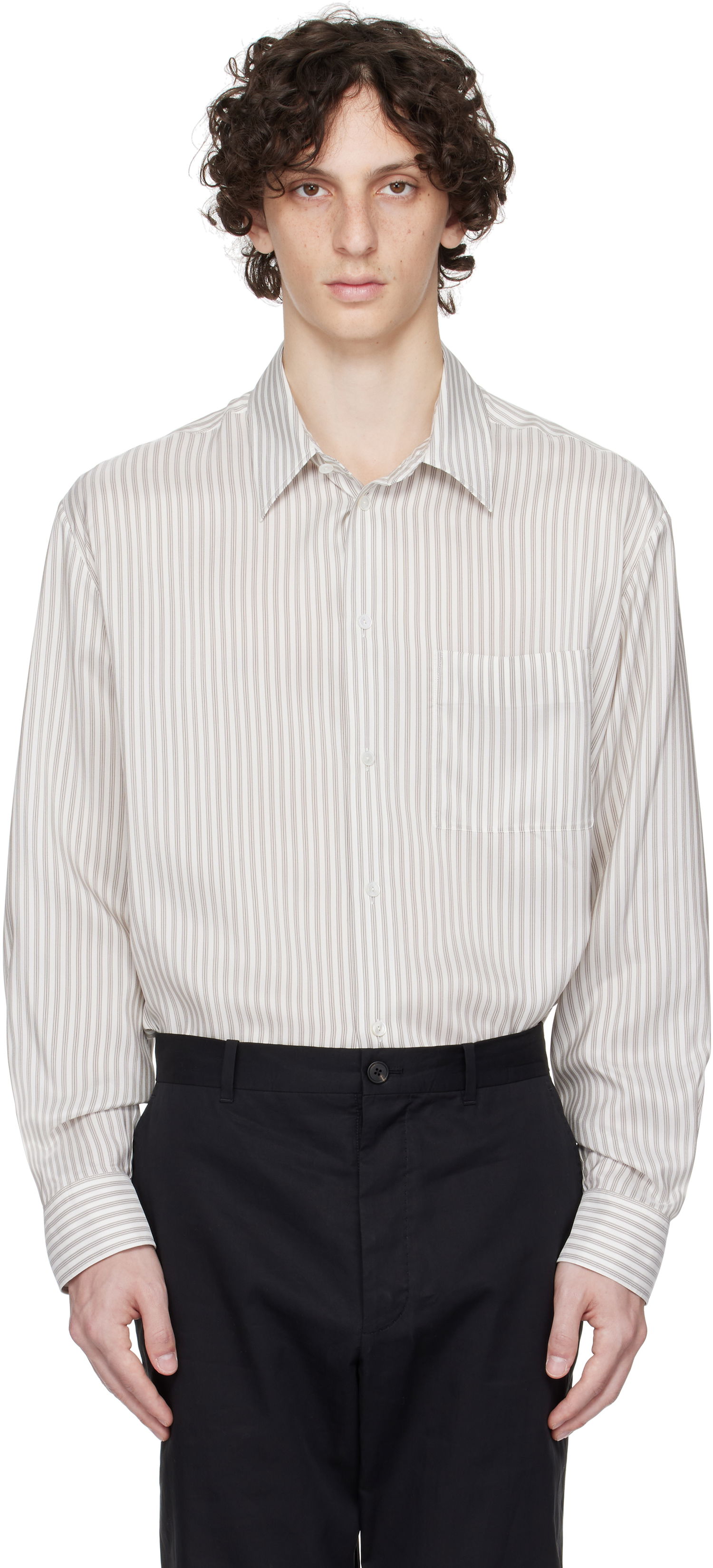 Paita The Row The Row Striped Shirt Valkoinen | 944-W3844, 0