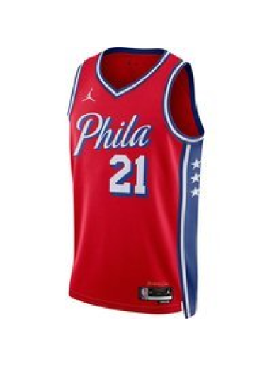 Jersey Jordan Dri-FIT NBA Philadelphia 76ers Statement Edition Swingman Jersey Punainen | DO9539-658