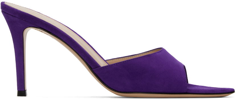 Tennarit ja kengät Gianvito Rossi Elle 85 Suede Heeled Mules Violetti | G15130.85RIC.CAM