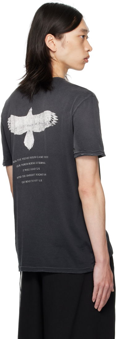 T-paita Ann Demeulemeester Ann Demeulemeester Eternal Eagle Baptist Distressed T-Shirt Musta | B0013414-FA638-098, 2
