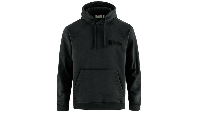 Huppari FJÄLLRÄVEN Classic Pullover Hoodie with Drawstring Hood and Kangaroo Pocket Musta | F12600231-550