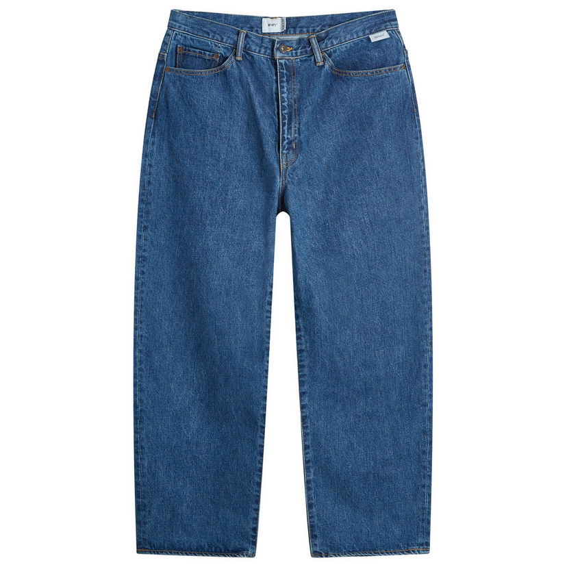 Jeans WTAPS Embroidered Straight Leg Jeans Sininen | 242WVDT-PTM02-IND