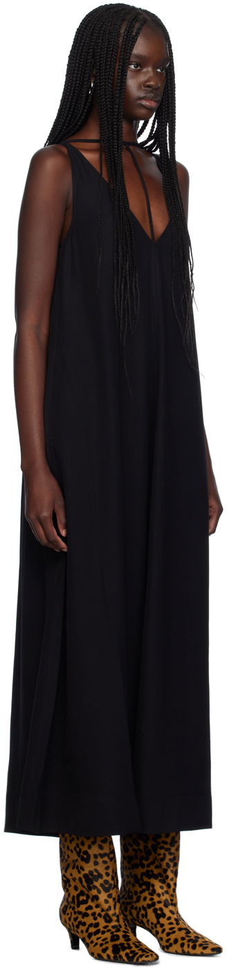 Mekko TOTEME T-Strap Maxi Dress Musta | 243-WRD0122-FB0020, 1