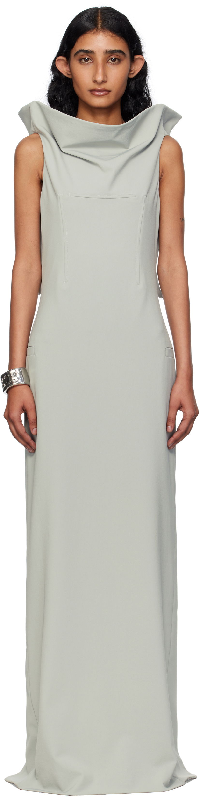 Mekko Jean Paul Gaultier Jean Paul Gaultier Backless Maxi Dress Harmaa | 25/03-W-DR045-W002-02