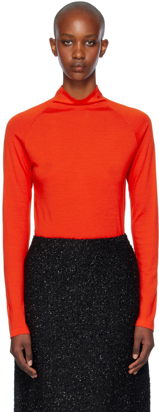 Villapaita The Row The Row Honna Turtleneck Top Punainen | 8295-Y590