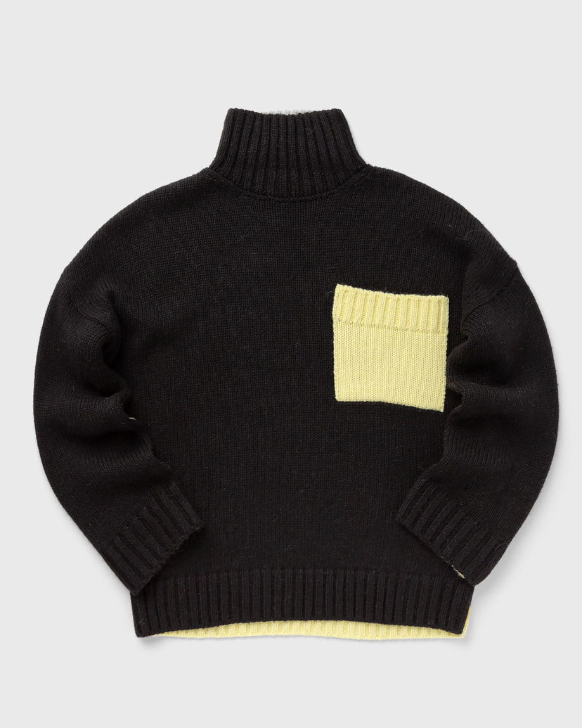 Villapaita JW Anderson CONTRAST PATCH POCKET JUMPER Musta | KW0939-YN0144-973
