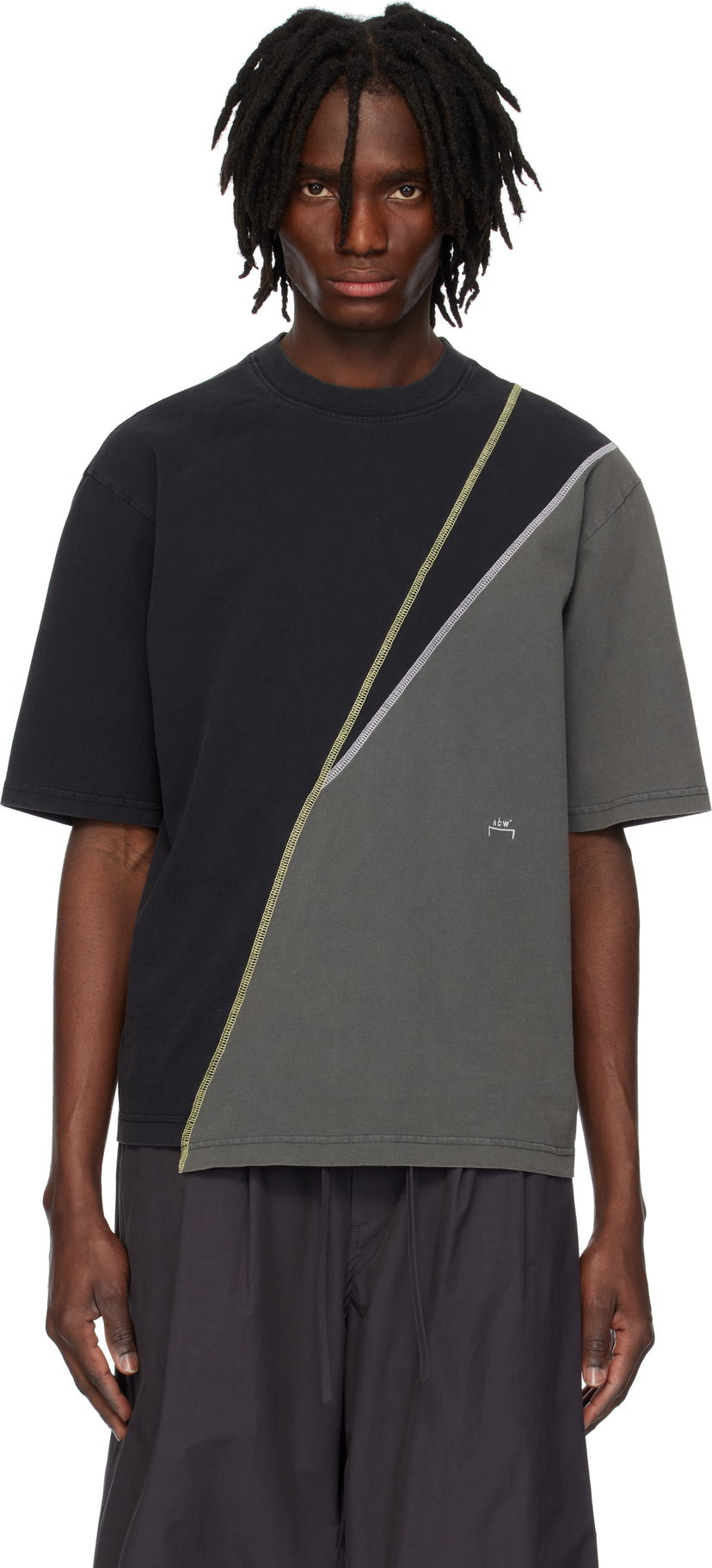 T-paita A-COLD-WALL* A-COLD-WALL* Spliced T-Shirt Musta | ACWMTS211
