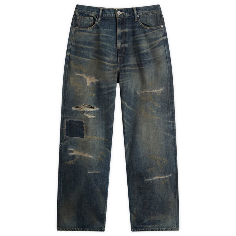 Jeans Neighborhood Straight Leg Savage Selvedge Denim Jeans Sininen | 252XBNH-PTM08-IND