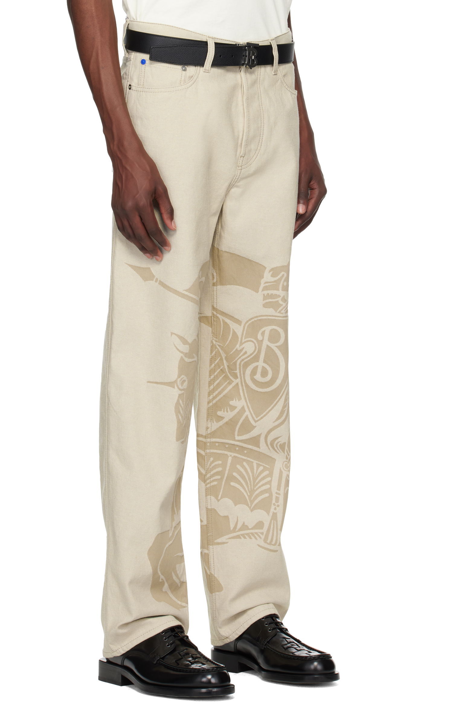 Jeans Burberry Burberry Regular Fit EKD Jeans Beige | 8105549, 1