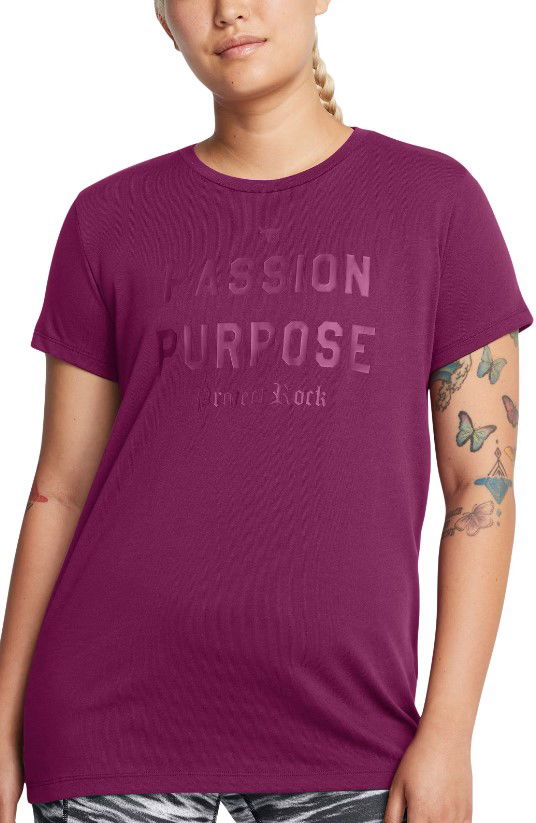 T-paita Under Armour Project Rock Passion Short Sleeve T-Shirt Violetti | 1387500-505