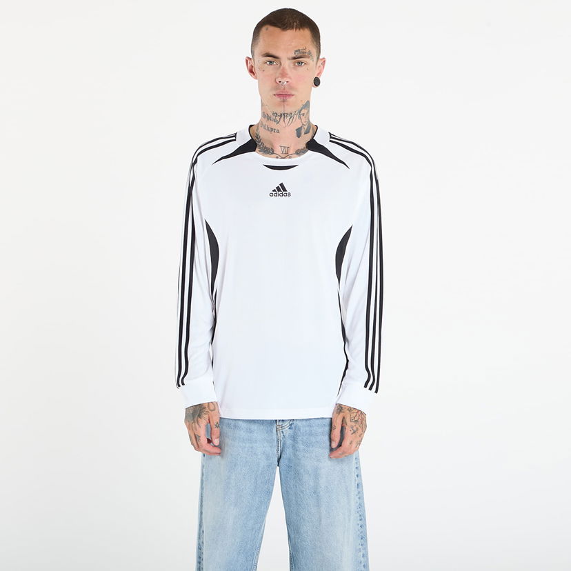 T-paita adidas Originals Teamgeist Adicolor Long Sleeve T-Shirt Valkoinen | JY6371
