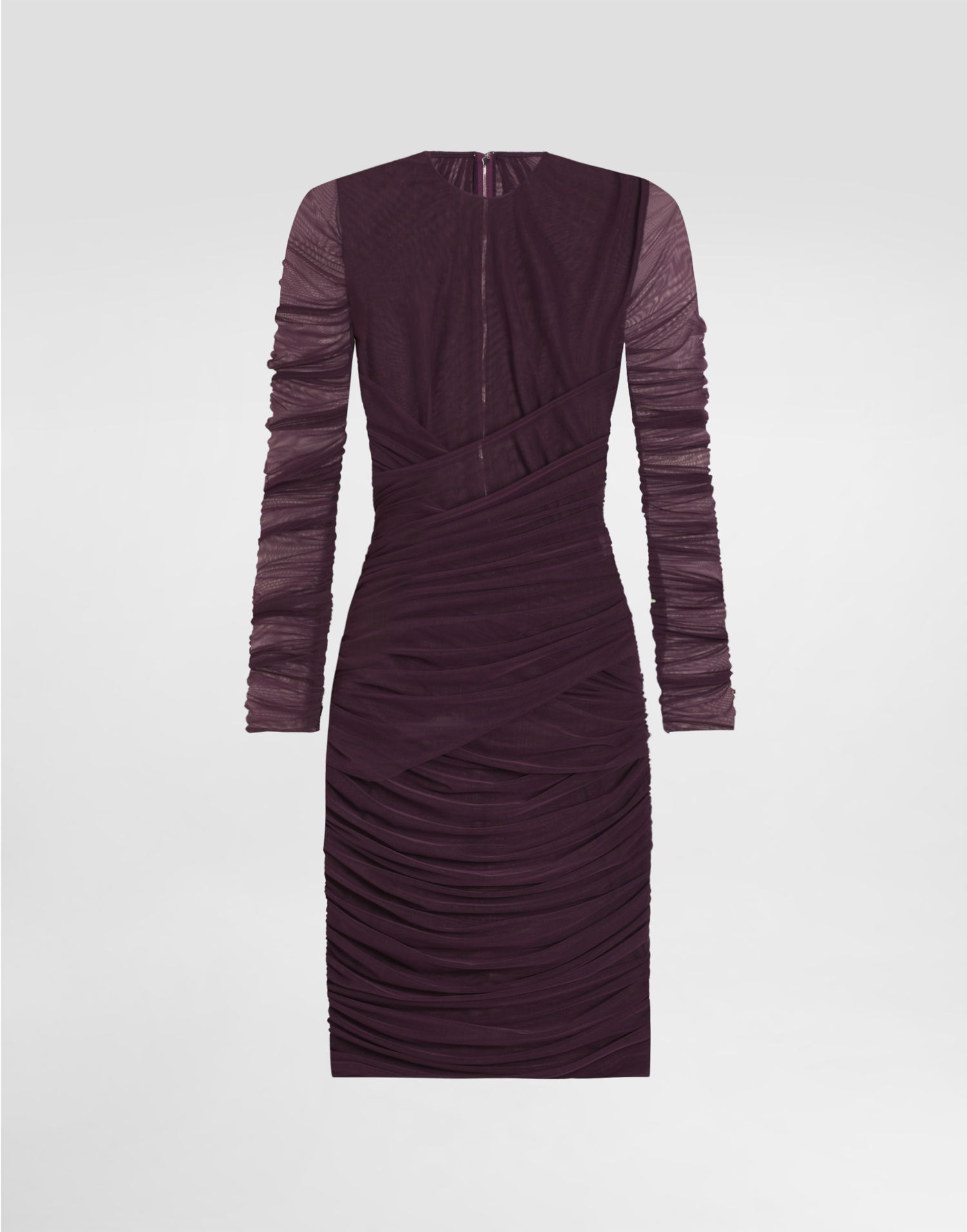 Mekko Dolce & Gabbana Short Tulle Dress With Draping Violetti | F6TKTTFLRDAF0257, 0