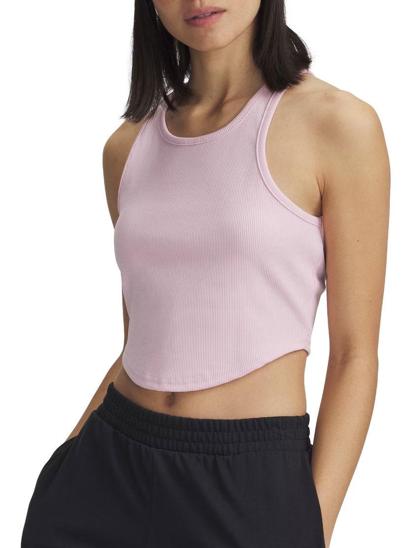 Tankkitoppi Under Armour Under Armour Rival Rib Tank Top Vaaleanpunainen | 1389798-647