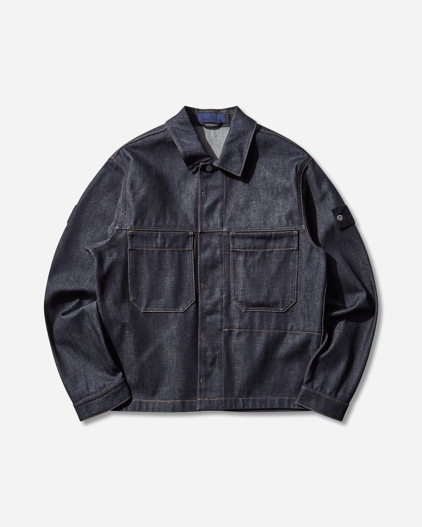 Takki Stone Island Raw Denim Contrast Stitch Jacket Denim Research Sininen | K2S15-Q100027-S00J8 VJ200