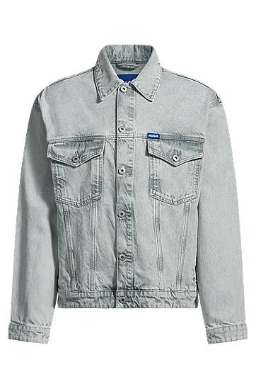 Takki BOSS Stonewashed Denim Jacket Harmaa | 50534538