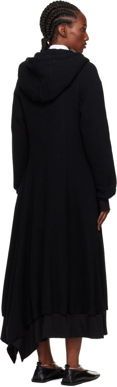 Mekko Yohji Yamamoto YOHJI YAMAMOTO Hooded Track Maxi Dress Musta | FM-D51-002, 2