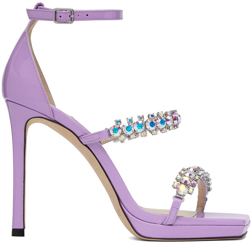 Tennarit ja kengät Jimmy Choo Jimmy Choo Bing 100 Heeled Sandals Violetti | BING SANDAL 105 PYI