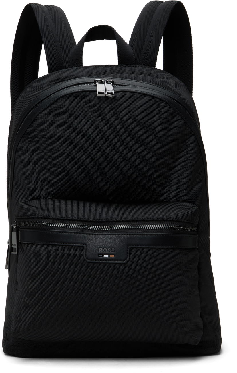 Reppu BOSS BOSS Structured Backpack Musta | 50536170