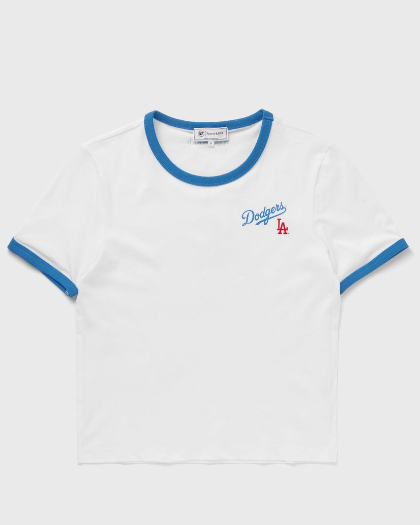 T-paita Sporty & Rich Dodgers Serif Ringer Crop T-Shirt Valkoinen | TO073627666WH46