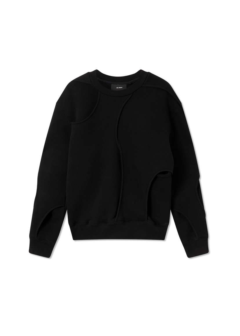 Huppari AXEL ARIGATO Linear Cut-out Sweatshirt Musta | A3423002