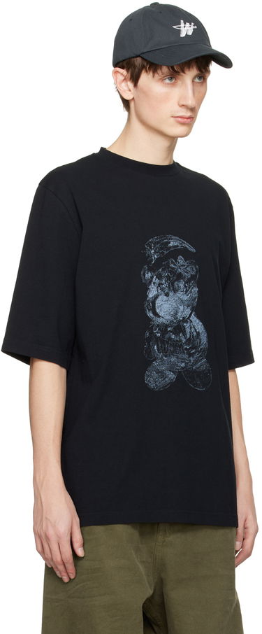 T-paita We11done We11done Overdyed Graphic T-Shirt Musta | WD-TT0-24-725-U-BK, 1