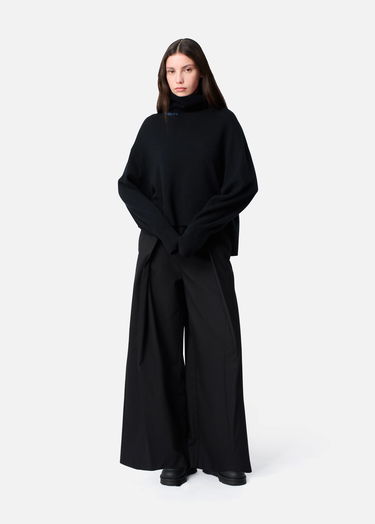 Villapaita AXEL ARIGATO Maeve Turtleneck Boxy Fit Cropped Sweater Musta | A3324001, 4