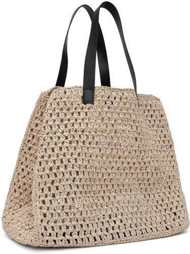 Kangaskassi Anine Bing Large Crochet Tote Bag Beige | A-13-2158-022, 2