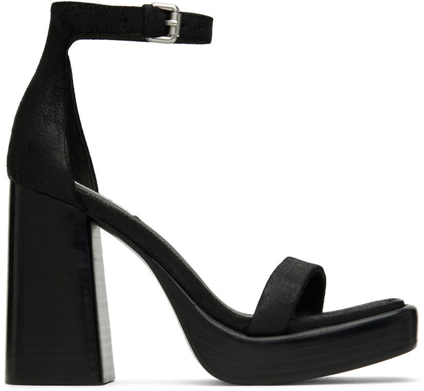 Mekko rag & bone rag & bone Matrix Heeled Suede Sandals Musta | WFF22HF019MX19