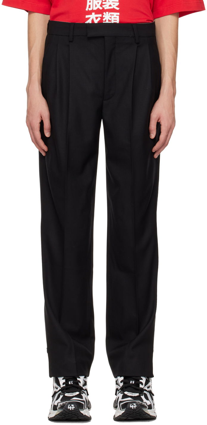 Housut VETEMENTS VTMNTS Pleated Trousers Musta | VL14PA220B