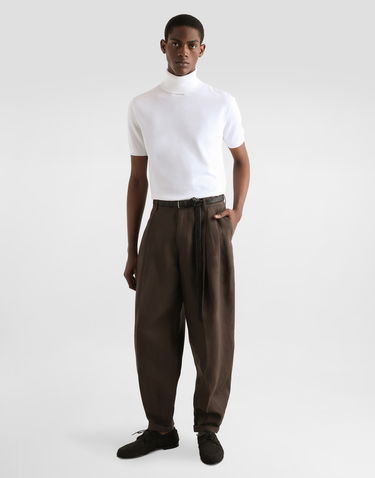 Villapaita Dolce & Gabbana Dolce & Gabbana Short-Sleeved Cotton Turtleneck Valkoinen | GXW49TJBCFVW0001, 1