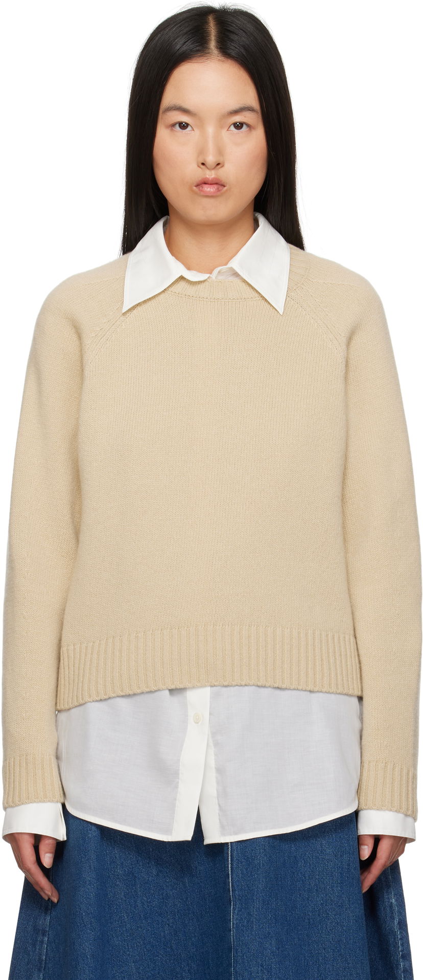 Villapaita Max Mara Weekend Max Mara Gabbia Wool Sweater Beige | 2425366162600 MM12149