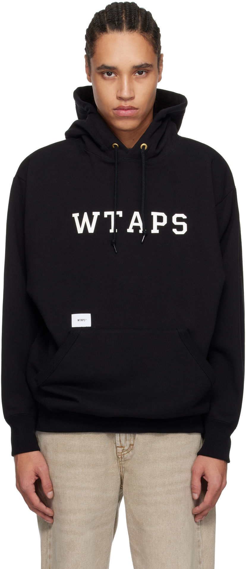 Huppari WTAPS WTAPS Cotton Academy Hoodie Musta | 251ATDT-CSM04