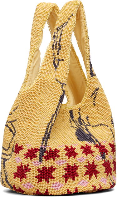 Kangaskassi JW Anderson JW Anderson Mini Patterned Beaded Shopper Tote Monivärinen | HB0744-FA0471, 1