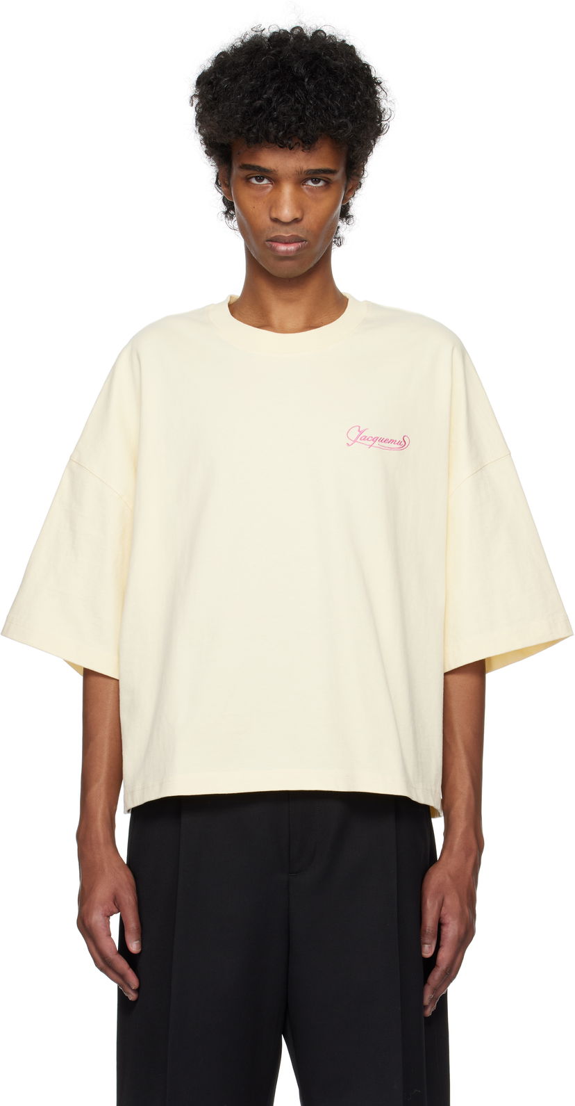T-paita Jacquemus Jacquemus 'The Corto' T-Shirt Beige | 25E255JS308-2102