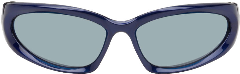 Aurinkolasit Balenciaga Swift Oval Sunglasses Tummansininen | BB0157S-009