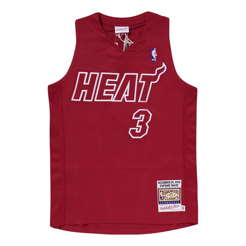 Jersey Mitchell & Ness Authentic Miami Heat Dwyane Wade Jersey Punainen | AJY44975-MHE12DWASCAR