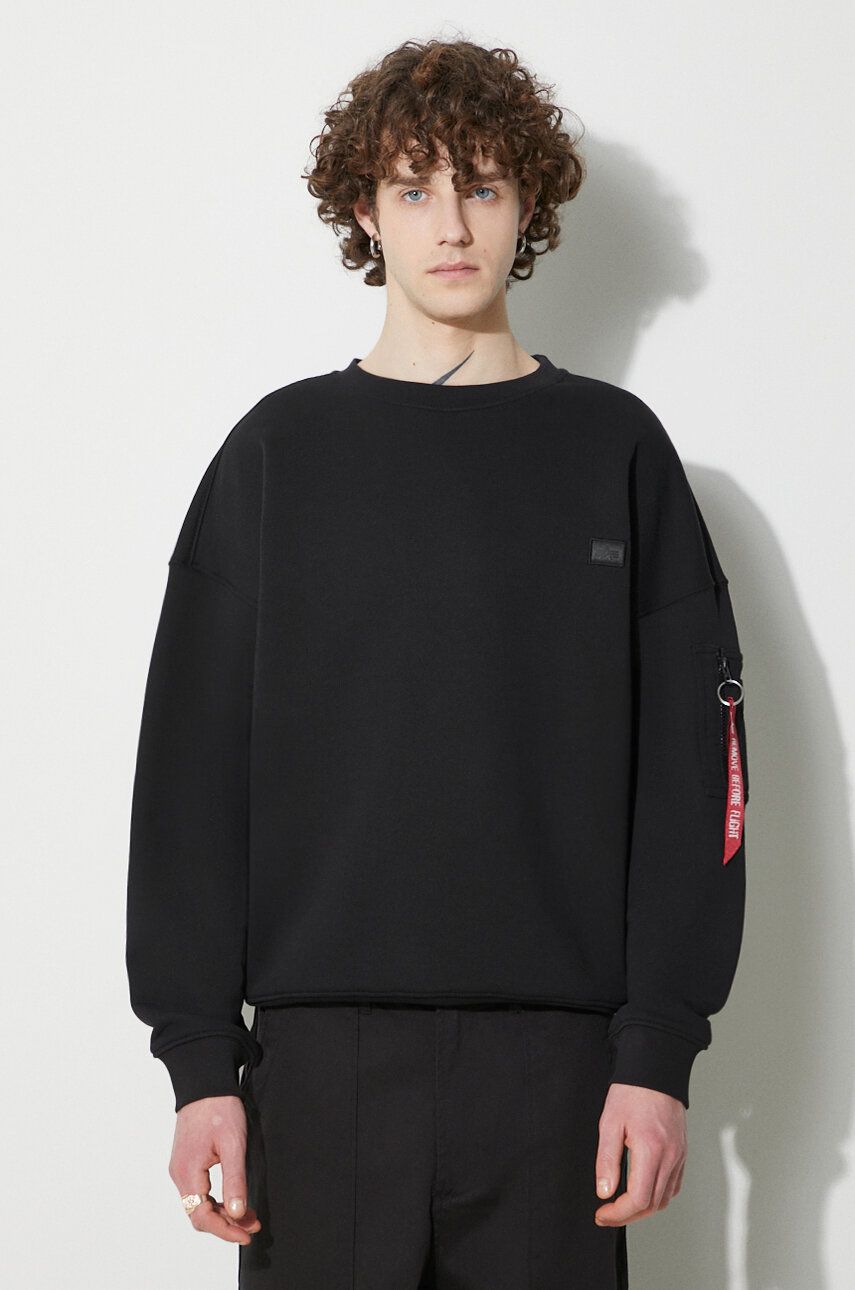 Huppari Alpha Industries Essentials RL Sweatshirt Musta | 146303, 0