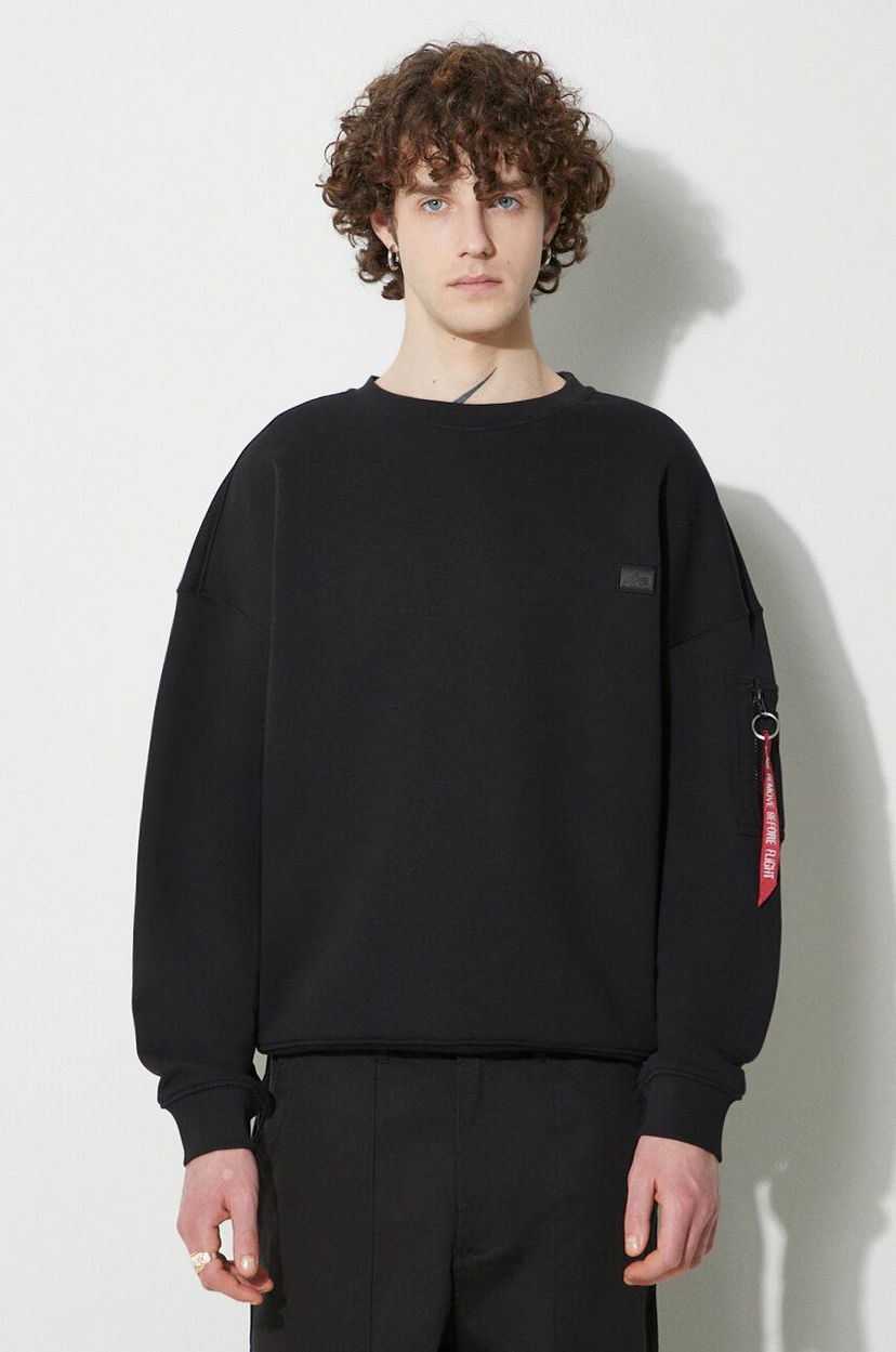 Huppari Alpha Industries Essentials RL Sweatshirt Musta | 146303