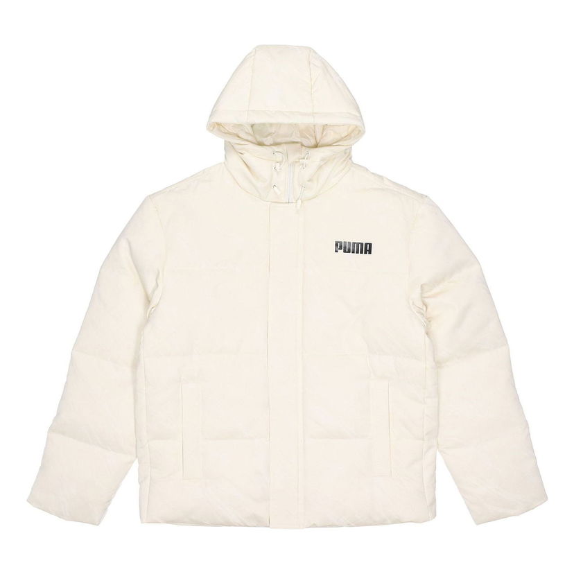 Puffer takki Puma Hooded Solid Jacket Valkoinen | 846320-73