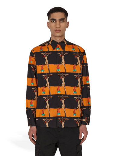 Paita Sex Skateboards Crusifix Button Up Monivärinen | SX27 001