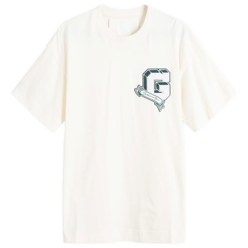 T-paita Givenchy Varsity Logo T-Shirt Valkoinen | BM71MG3YPD-272