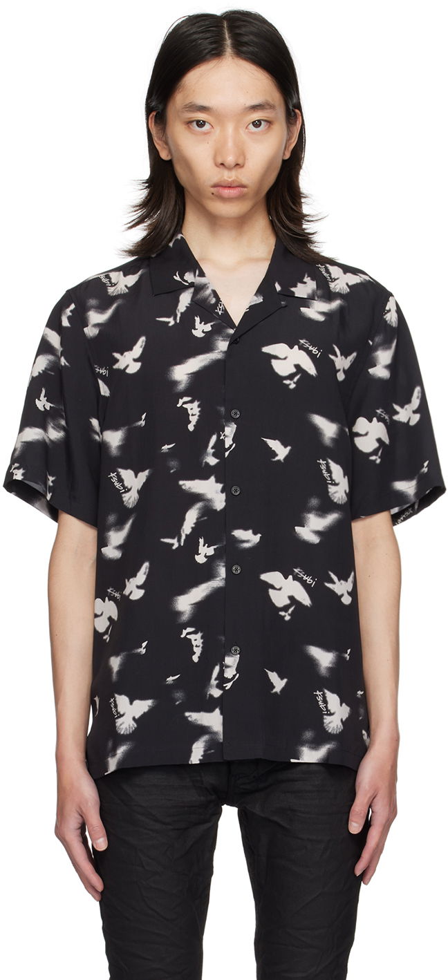 Paita Ksubi Black Flight Resort Shirt Musta | MPF24SH004