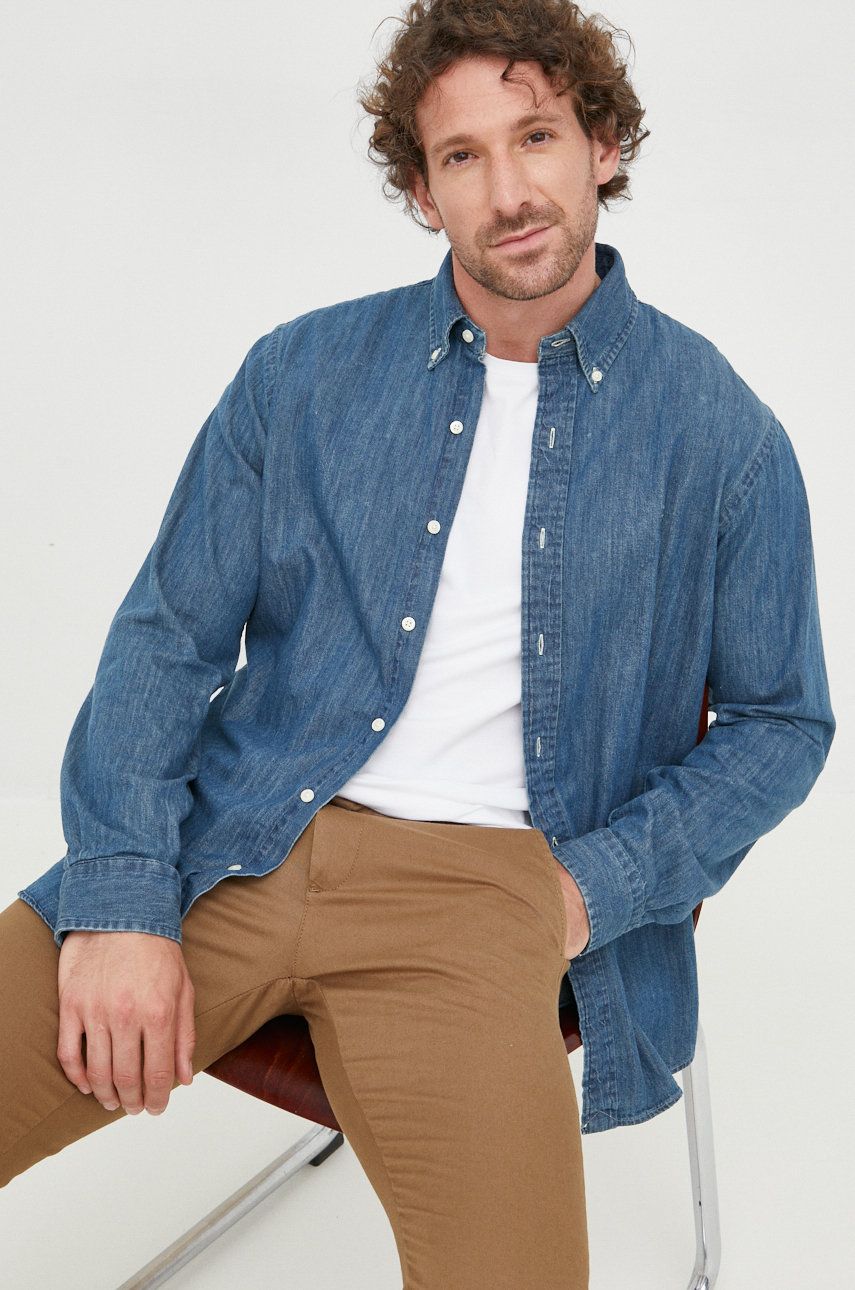 Paita Polo by Ralph Lauren Denim Custom Fit Shirt Sininen | 710792043001, 0
