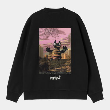 Huppari Carhartt WIP W' Wiptopia Script Sweatshirt Musta | I035515_26, 4