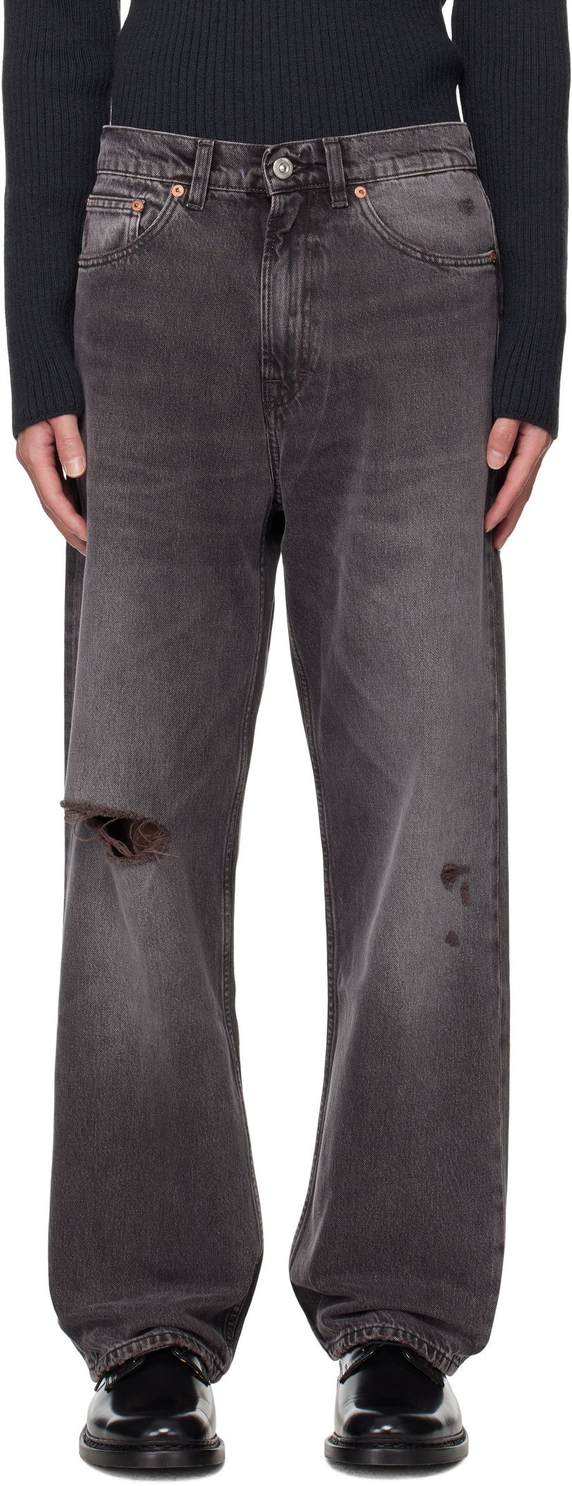 Jeans OUR LEGACY Our Legacy Third Cut Distressed Jeans Harmaa | M4255TH